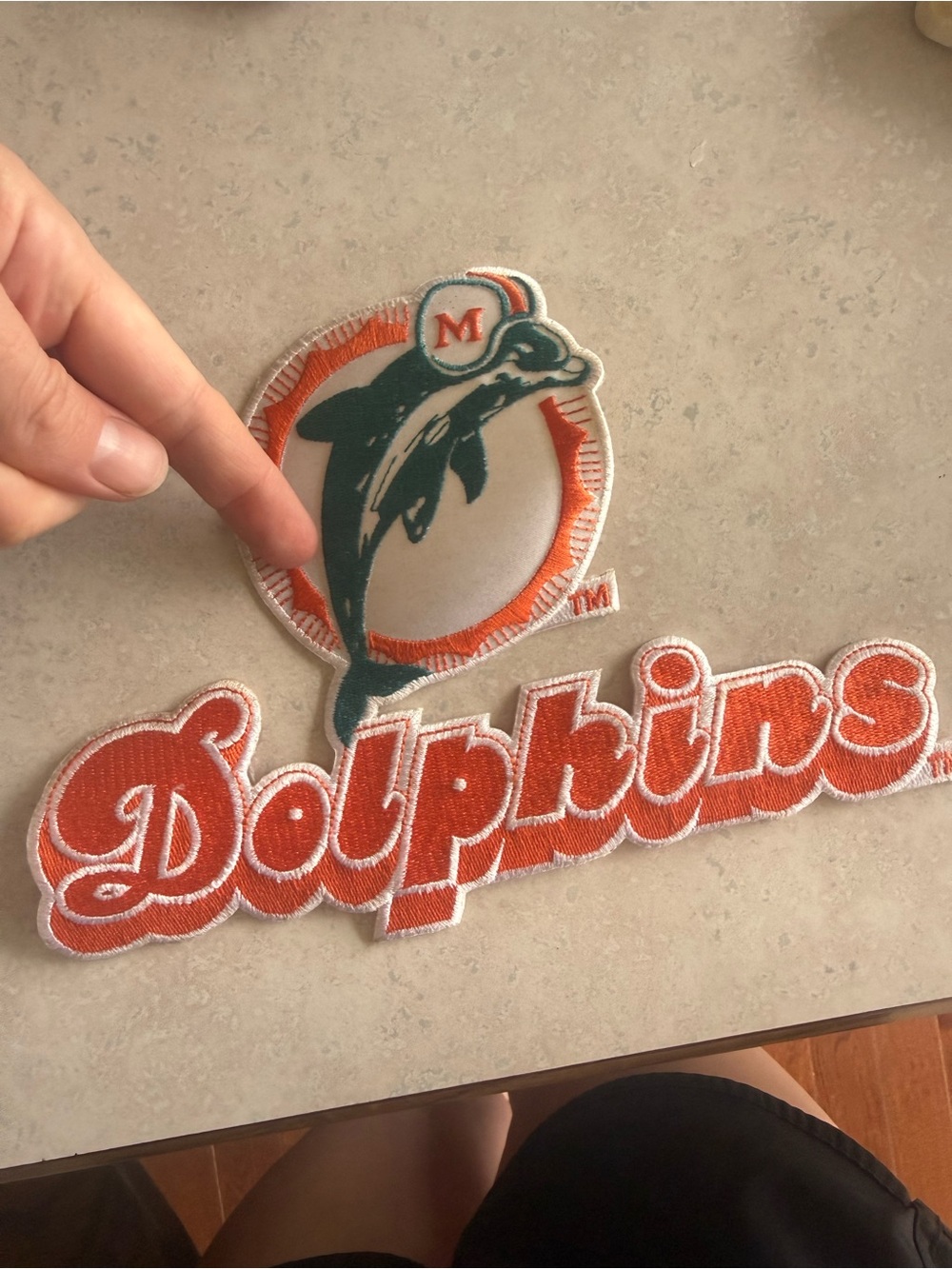 Y2k vintage Miami dolphins patch